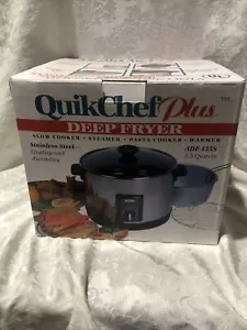 Aroma ADF135S Quick Chef Plus Deep Fryer Multi-Purpose New 5.5 Quarts Stainless - Picture 1 of 3