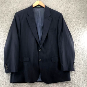 Lauren Ralph Lauren Blazer Mens 46L Navy Pinstripe Wool Cashmere Button Jacket* - Bild 1 von 18