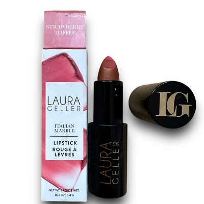Laura Geller Italian Marble Lipstick Strawberry Toffe 0.12 oz/3.4g Full Size NIB - Image 1 of 3