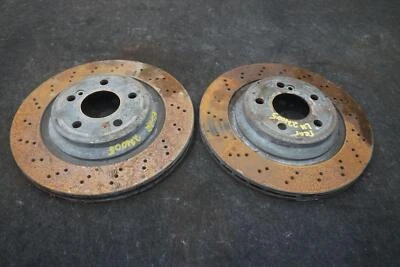 Conjunto 2 rotores de freio a disco traseiros esquerdo direito Sport 0004231512 fabricante de equipamento original Mercedes SL550 R231 - Imagem 1 de 4