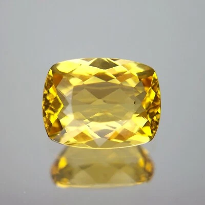 IMPRESIONANTE COJÍN DE 2,46 quilates heliodoro natural amarillo berilo piedras preciosas sueltas Foto 1 de 3