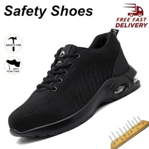 Mens' Sneakers Safety Work Shoes Steel Toe Anti-smash Boots Indestructible Shoes - Picture 1 of 21