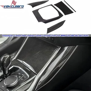 Prepreg Dry Carbon Fiber Interiors Center Consoles Trims For BMW G20 G80 G82 G83 - Picture 1 of 10