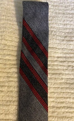 Haband's TYTWEED Necktie 50s Gray Red Charcoal - Image 1 of 3
