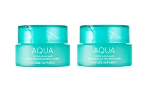 Crema acuosa combinada Nature Republic Super Aqua Max 80 ml × 2 – Gel hidratante - Imagen 1 de 4
