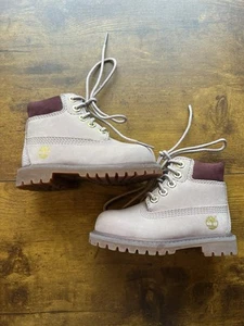 Timberland  Premium Toddler Mauve Shadow Waterproof Td Boots Shoes 5 - Picture 1 of 6