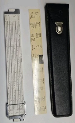 Dietzgen Decimal Trig Drafting Slide Rule  Case & Conversion Chart - Image 1 of 4