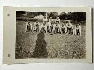1927 High School FOOTBALL Team Players Field vtg PHOTO Texas Practice Formation - Picture 1 of 10