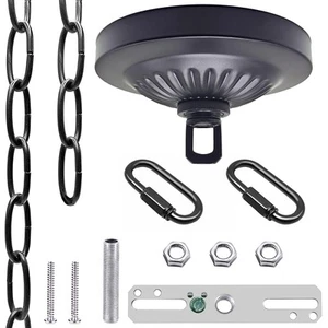 Canopy Kit 5 Inches Diameter and 6 Feet Chain Includes Mounting Hardware for Cha - Picture 1 of 6