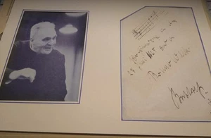 Dirigent BRUNO WALTER AMQ. Mahler: I. Sinfonie 27. Juni 1925 orig. signed - Bild 1 von 1