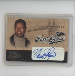 2004 Donruss Leather & Lumber Fans of the Game Auto Dennis Haysbert AUTOGRAPH SP - Picture 1 of 2