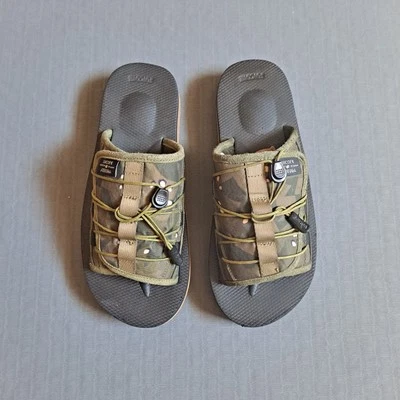 Sandálias masculinas CLOT x Suicoke elegantes verde tamanho 6 - Imagem 1 de 4