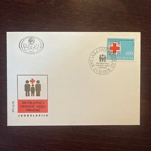 YUGOSLAVIA FDC COVER 1978 YEAR RED CROSS HEALTH MEDICINE STAMPS - Picture 1 of 1