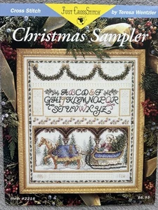 Teresa Wentzler Christmas Sampler Counted Cross Stitch Chart #2216 1995 Neu - Bild 1 von 3