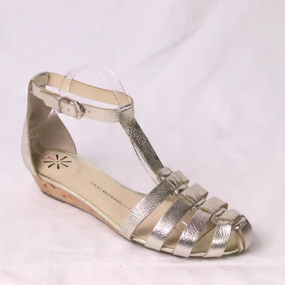 Sandalias Isaac Mizrahi para mujer 9W-US 40EU 6.5UK cuero gladiador peltre nuevas sin etiquetas Foto 1 de 4