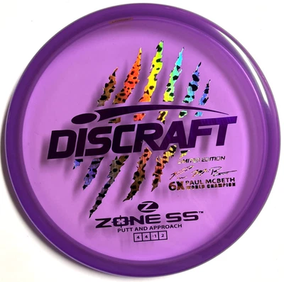 Discraft Zone SS 6x Garra Paul McBeth - 175g Escala Edición Limitada Nuevo Foto 1 de 4