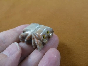 Y-SPI-21) little tan red TARANTULA spider gem stone figurine SOAPSTONE spiders - Picture 1 of 1