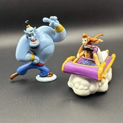 Vtg Aladdin Abu Genie Carpet walt  Disney's Aladdin Cake Toppers PVC Figures - Image 1 of 2