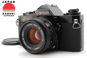 🎌《 Casi Como Nueva》 Cámara Fotográfica Canon AV-1 Negra 35mm Nueva NFD 50mm f/1.8 De JAPÓN - Imagen 1 de 9