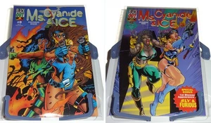 Ms Cyanide & Ice Issue #0 #1 1995 Black Out Comics Comic Book Bagged Boarded NEW - Picture 1 of 2