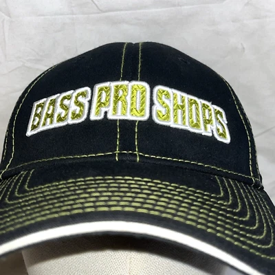 Sombrero Bass Pro Shops Pesca Aire Libre Deportes Punto Amarillo Bordado Ajustable Foto 1 de 4