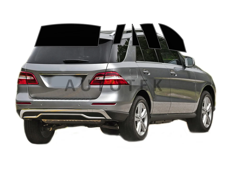 Película premium para ventana lateral precortada cualquier tono para Mercedes-Benz ML 2012-2015 Foto 1 de 4