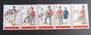 Ascension 1988 19th Century Uniforms SG478/82 UM MNH unmounted mint - Imagen 1 de 1