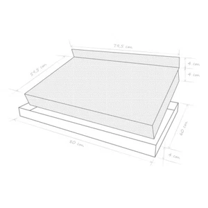 80x60 Aschekasten mit Kohlerost Set Feuerrost Grillkamin Ersatz Kamineinsatz Neu - Bild 1 von 12