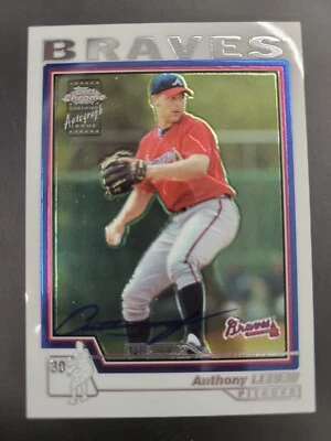 Anthony Lerew 2004 TOPPS CHROME ROOKIE RC AUTO #221 ATLANTA BRAVES! - Image 1 of 2
