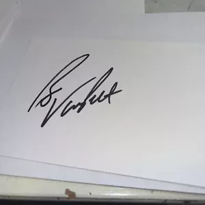 Bo Van Pelt Signed 3x5 index Card - Picture 1 of 1