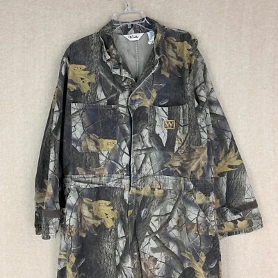 Walls Coveralls XL Realtree Hardwood Green Hunting Green Camouflage Camo - Image 1 of 4