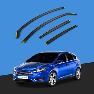 Deflectores de viento tintados Ford Focus MK3 2011-2018 5 puertas berlina/hatchback 4 piezas - Imagen 1 de 10