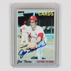 1970 Topps Joe Torre Signed Card #190 - COA JSA - Picture 1 of 2