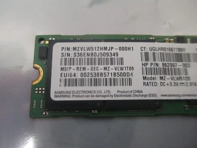 Samsung 512 GB NVMe M.2 PCle SSD MZ-VLW5120 Foto 1 de 4