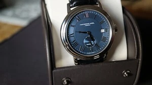 Reloj Raymond Weil Maestro Automático Esfera Azul 2838-STC-00508 39mm Fecha @3 - Imagen 1 de 24