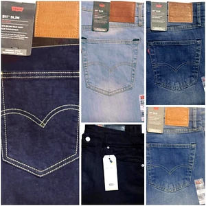 Levis 511 Slim Fit Comfort Stretch Mens Denim Jeans Zip Fly New - Picture 1 of 36