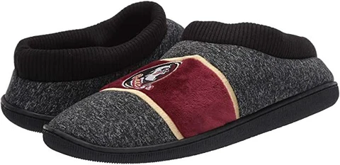 FOCO NCAA Florida State Seminoles Unisex Small Grey Cup Sole Slippers Cover