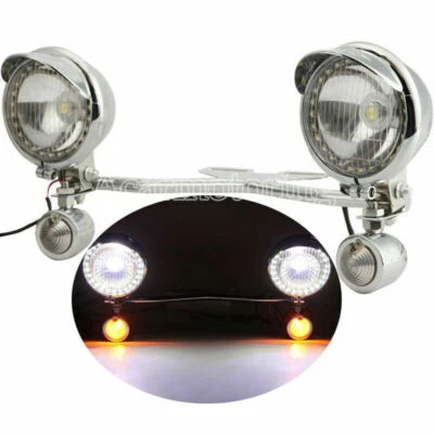 Barra de luzes de seta de passagem para Harley Dyna Softail Sportster Chopper - Imagem 1 de 4