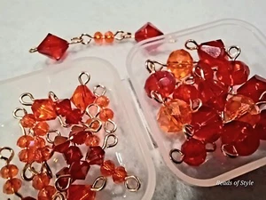 30 Pcs Connectors Bracelet Links Crystal Jewelry Making Beads Charms - Picture 1 of 9