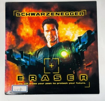 Eraser 1996 Laser Disc Arnold Schwarzenegger Japanese Subtitles Pioneer NTSC Foto 1 de 4