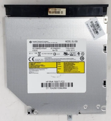 HP SU-208FB, 700577-FC2 SATA DVD-RW Drive - Ships Today! - Image 1 of 4