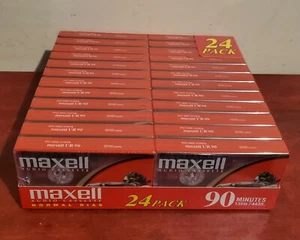 SEALED 24 PACK MAXELL CASSETTE TAPES - Picture 1 of 3