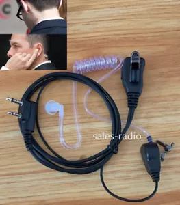 FBI Bodyguard Covert Air Acoustic Tube Headset Mic For Baofeng UV-5R Kenwood TYT - Picture 1 of 10