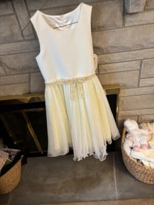 American Princess White Sleeveless Dress Size 16 NWT - Image 1 of 2