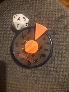 Scattergories Timer and 20 sided Dice Die Milton Bradley 1988 Pre-owned Works - Picture 1 of 7