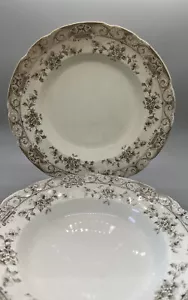 Henry Alcock Brown Bowl England English Black Bone 9” ELITE Porcelain Dish - Picture 1 of 7