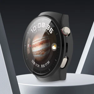 PC Watch Case Protective Case with Tempered Glass for Huawei Watch 4 Pro (Black) - Zdjęcie 1 z 9