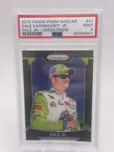 2019 Panini Prizm Prizms Green #41B Dale Earnhardt Jr VAR /99 Dale Jr. PSA 9 - Picture 1 of 2