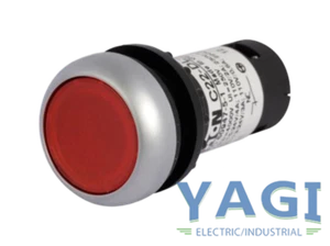 Eaton C22-DL-R-K01-24 Kompakttaster 22,5mm 24V 1NC rot LED beleuchtet - Bild 1 von 2