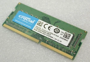 Crucial 8GB DDR-2666 DDR4 Laptop Memory Ram SODIMM CT8G4SFS8266.M8FD - Picture 1 of 1